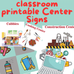 classroom printable Center Signs